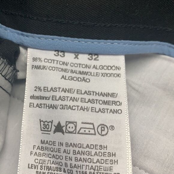 Dockers Straight Fit Pants black Sz 33/32 - Picture 5 of 8